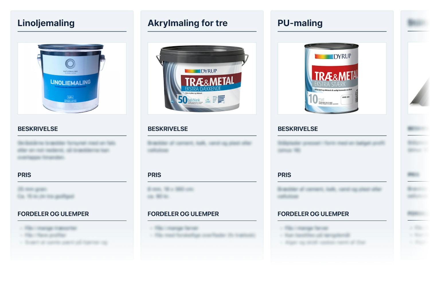 Maling til tre Maling til tre